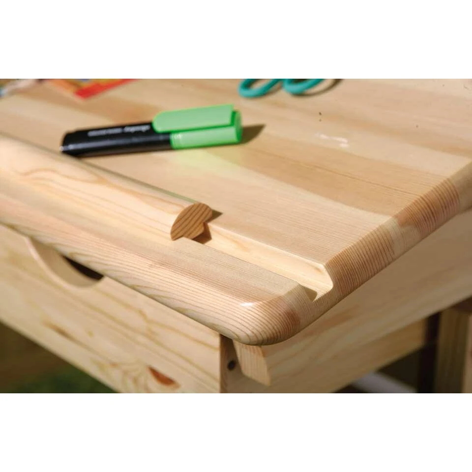 Kinderbureau Julia - Licht Grenenkleur - 55x109x63 Cm 6 Kinderbureau Julia - Licht Grenenkleur - 55x109x63 Cm - Afbeelding 4