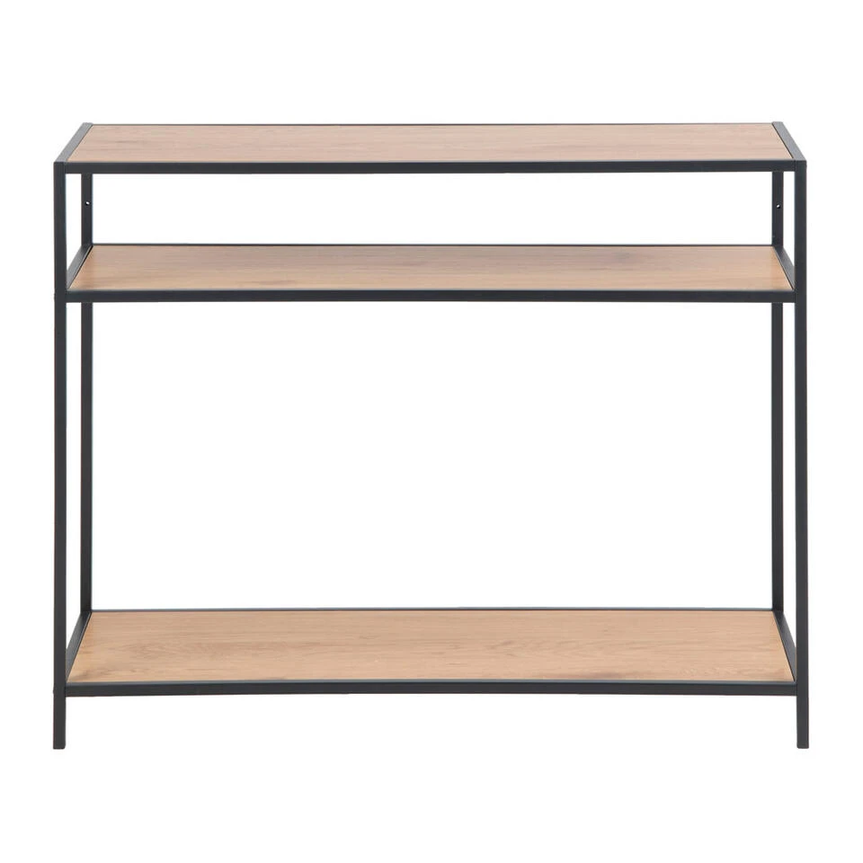 Dressoir Jaxx - Naturel/zwart - 79x100x35 Cm 3 Dressoir Jaxx - Naturel/zwart - 79x100x35 Cm