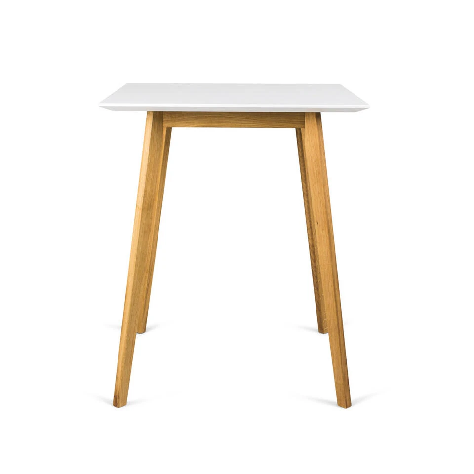 Tenzo Bartafel Bess - Wit/eiken - 95x80x80 Cm 3 Tenzo Bartafel Bess - Wit/eiken - 95x80x80 Cm