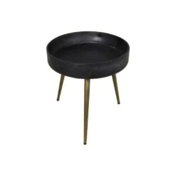 HSM Collection Bijzettafel Ventura - Zwart/goud - 42x40 Cm 9 HSM Collection Bijzettafel Ventura - Zwart/goud - 42x40 Cm -VIDAXL Verkoopwinkel 81027175 0400