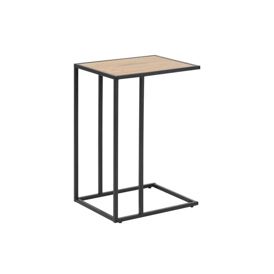 Bijzettafel Jaxx - Eiken/zwart - 63x43x35 Cm 5 Bijzettafel Jaxx - Eiken/zwart - 63x43x35 Cm - Afbeelding 3