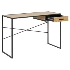 Bureau Jaxx - Naturel/zwart - 75x110x45 Cm 8 Bureau Jaxx - Naturel/zwart - 75x110x45 Cm -VIDAXL Verkoopwinkel 81027679 0300