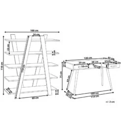 Beliani ESCALANTE/FRISCO - Wit Mdf, Vezelplaat -VIDAXL Verkoopwinkel 873190d6f4b14ab38bdcd2a2fe2defcb