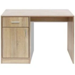 VidaXL Bureau Met Lade En Kastje 100x40x73 Cm Eiken 8 VidaXL Bureau Met Lade En Kastje 100x40x73 Cm Eiken -VIDAXL Verkoopwinkel 8a07b7f05b3a4475bc7dc545a7da12ad