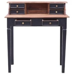 VidaXL Schrijftafel Met Lades 90x50x101 Cm Massief Gerecycled Hout 8 VidaXL Schrijftafel Met Lades 90x50x101 Cm Massief Gerecycled Hout -VIDAXL Verkoopwinkel 8a74292193b842fabd1d840e17b79368