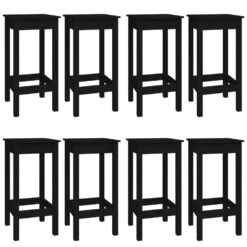 VidaXL 9-delige Barset Massief Grenenhout Zwart 8 VidaXL 9-delige Barset Massief Grenenhout Zwart -VIDAXL Verkoopwinkel 8f4b606717854a62b2f47bf88e50a424