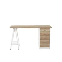 Beliani Bureau HEBER - Lichte Houtkleur Spaanplaat -VIDAXL Verkoopwinkel 942d53f7adea41f6a1c67175139c9fc4