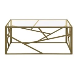 Beliani Salontafel ORLAND - Goud Glas -VIDAXL Verkoopwinkel 99641e2662ab40e9b23508c50040dea2