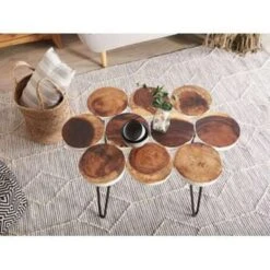 Beliani Bijzettafel TIJUANA - Lichte Houtkleur Suarhout 8 Beliani Bijzettafel TIJUANA - Lichte Houtkleur Suarhout -VIDAXL Verkoopwinkel 9cb81fd09aa5497080231595bb69abd6