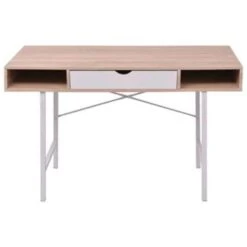 VidaXL Bureau Met 1 Lade Eiken En Wit 8 VidaXL Bureau Met 1 Lade Eiken En Wit -VIDAXL Verkoopwinkel 9cd462d38d504b28846cf696c0ce2851