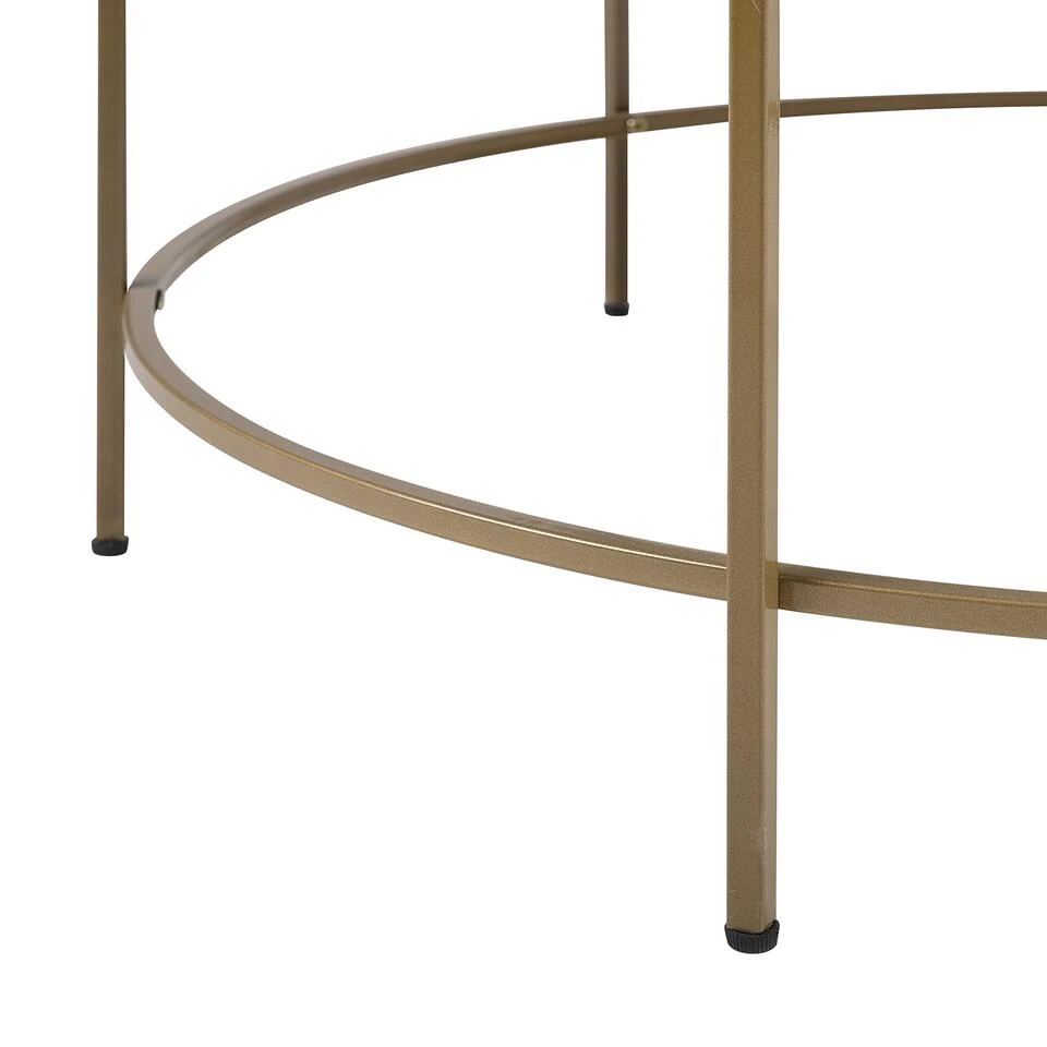 Beliani Salontafel FLORENCE - Zwart Glas 6 Beliani Salontafel FLORENCE - Zwart Glas - Afbeelding 4