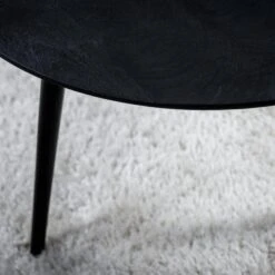 Bryan Ronde Salontafel - Hout - Zwart -VIDAXL Verkoopwinkel 9e34d70114ec4e5e811360c850b39ca4