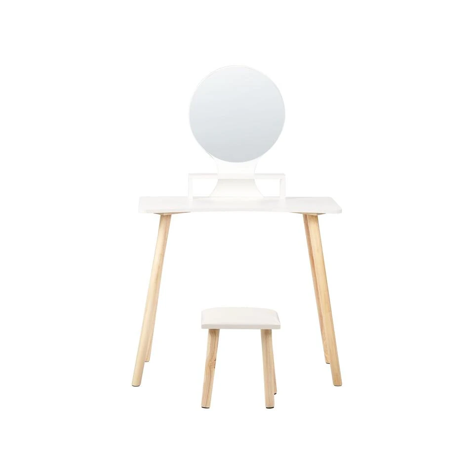 Beliani Kaptafel TOULOUGES - Wit Vezelplaat 6 Beliani Kaptafel TOULOUGES - Wit Vezelplaat - Afbeelding 4