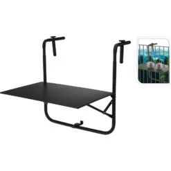 Pro Garden Balkon Tafel - Metaal - Mat Antraciet - 60 X 43 Cm -VIDAXL Verkoopwinkel aff464d7882d4813844aafccb5a9312e