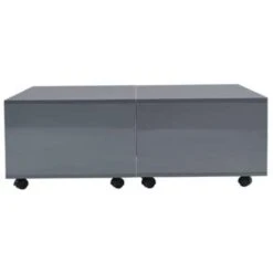 VidaXL Salontafel 100x100x35 Cm Hoogglans Grijs -VIDAXL Verkoopwinkel b372cf5729e2473b8b38e2ca9d65eaf8