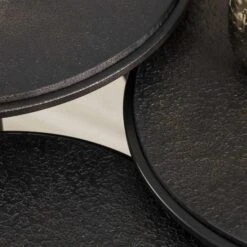 Hoyz - Salontafel Set Van 3 - Rond Metallic - Grijs -VIDAXL Verkoopwinkel ca47ebcf9fd641b28ea84261ad642e37