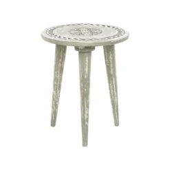 Beliani Bijzettafel EKAMBA - Groen Mangohout -VIDAXL Verkoopwinkel cabebdc90f844b4ababeae14e7005a34