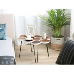 Beliani Bijzettafel TIJUANA - Lichte Houtkleur Suarhout 9 Beliani Bijzettafel TIJUANA - Lichte Houtkleur Suarhout -VIDAXL Verkoopwinkel cccad23406f241c98b797ca28cbdfb5c