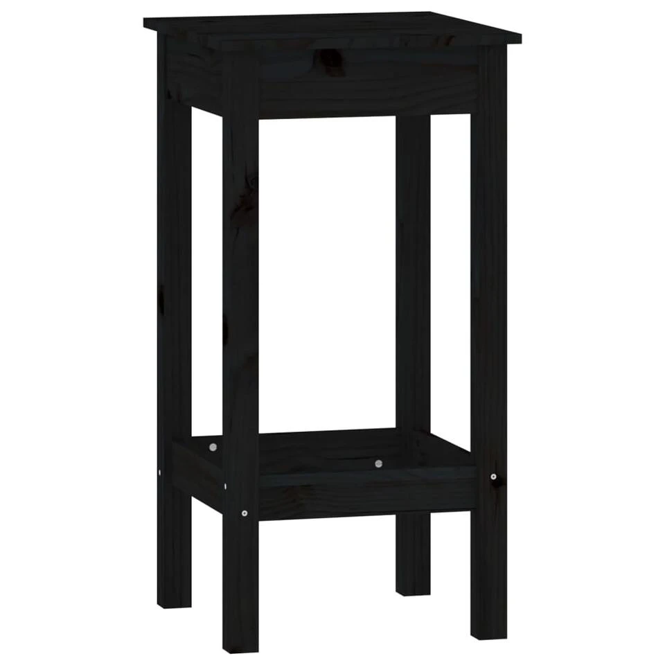 VidaXL 5-delige Barset Massief Grenenhout Zwart 6 VidaXL 5-delige Barset Massief Grenenhout Zwart - Afbeelding 4