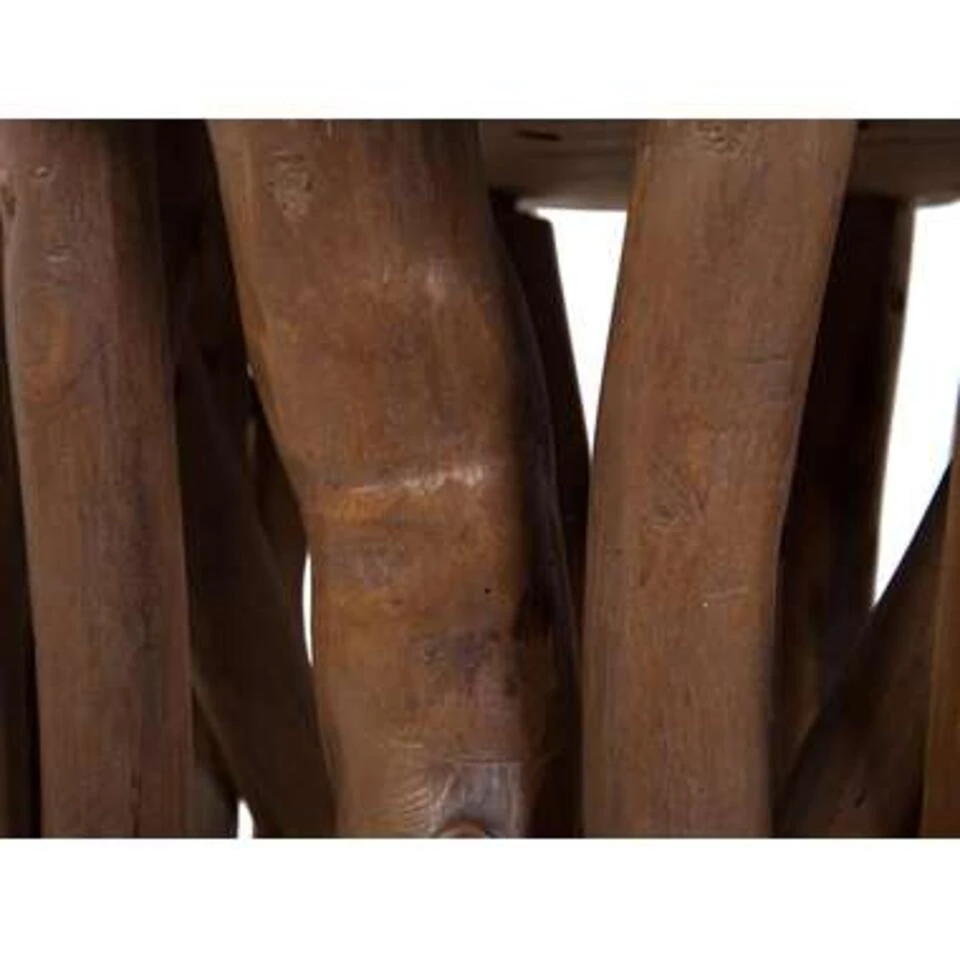 Beliani Bijzettafel HOUMA - Wit Mdf 6 Beliani Bijzettafel HOUMA - Wit Mdf - Afbeelding 4