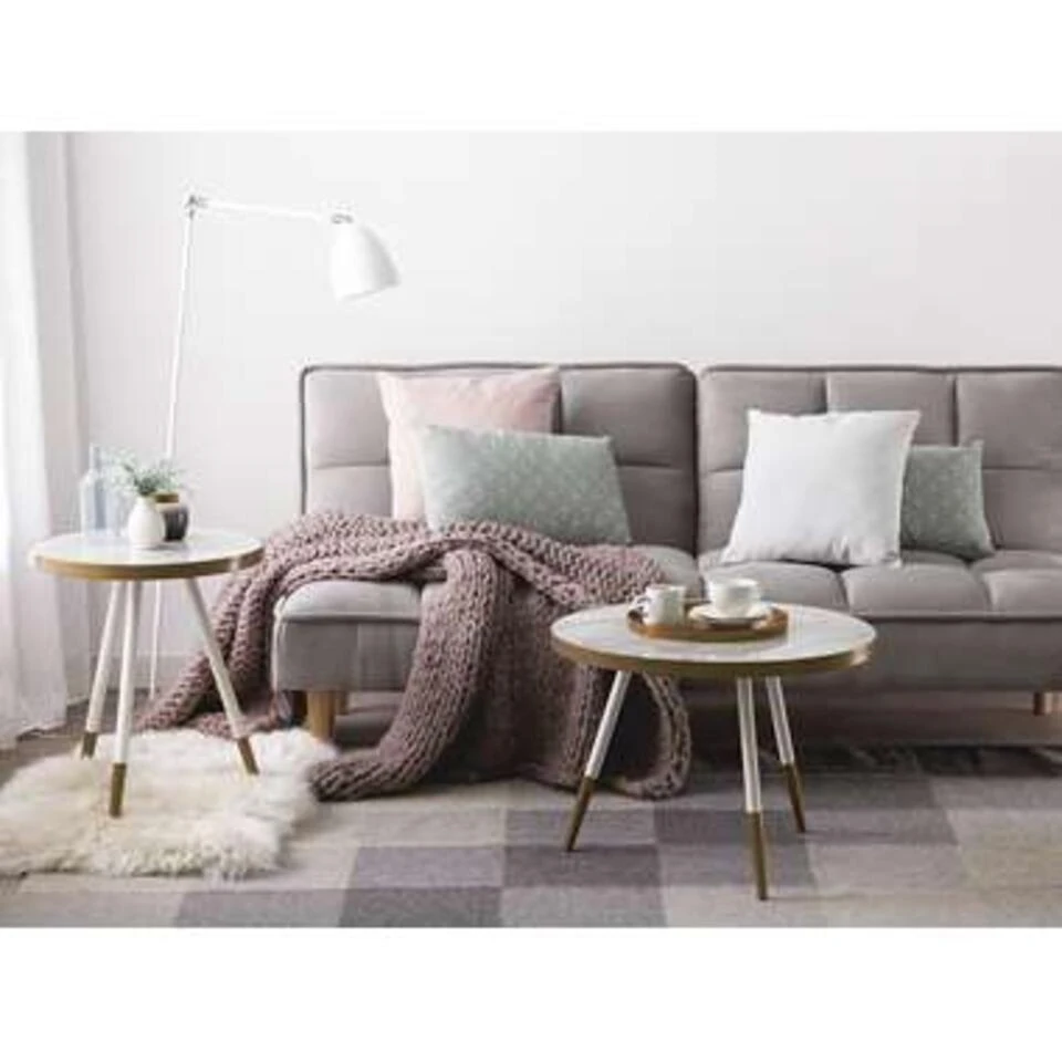 Beliani Salontafel RAMONA - Wit Mdf 4 Beliani Salontafel RAMONA - Wit Mdf - Afbeelding 2