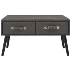 VidaXL Salontafel 80x40x46 Cm Kunstleer Grijs -VIDAXL Verkoopwinkel ee582fd4f1764ce2970953524c4b2f96