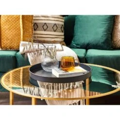 Beliani Bijzettafel BORDEN - Zwart Ijzer -VIDAXL Verkoopwinkel feaaefef87f74676afe537bbee44c451